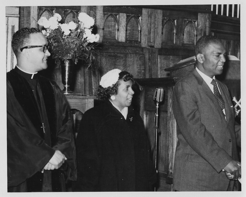 Rev. James W. Waters, Alice Jennings Archibald, and Rev. H. Solomon Hill